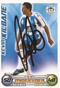KEVIN KILBANE SIGNED WIGAN 2008/2009 MATCH ATTAX TRADING CARD+COA - Picture 1 of 1