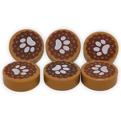 Lego Tierpfote Weiß Animal Law Fliese Tile Rund 1x1 98138pb055 Braun Ersatzteil - Bild 1 von 3