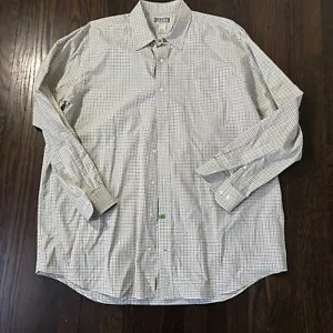 Duluth Trading Herren XL Hohes Kariertes Langarmhemd mit Knopfleiste Gelb Grün Weiß - Bild 1 von 9