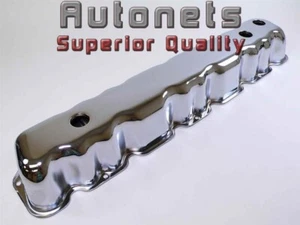 Chrome Steel Short Stock Valve Covers AMC Jeep Straight 6 Cylinder 199 232 258 - Picture 1 of 2