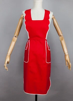 Grembiuli vintage - set di 3 pezzi tutti diversi - colore rosso - Immagine 1 di 4