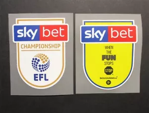 Offizielles 2018 2020 EFL Sky Bet Championship Shirt Ärmel Patches Spieler Ausgabe - Bild 1 von 1