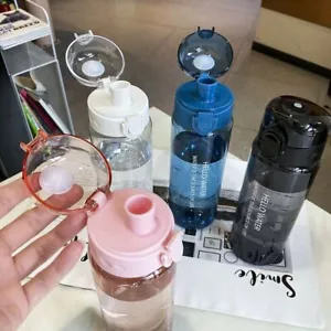 Plastic Clear Leakproof Drinking Bottle Drinking Cup Sports Water Bottle - Picture 1 of 15