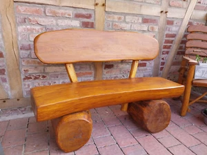 Gartenbank Harzburg 1,30m lang, Eiche massiv, Holzbank aus Massivholz - Bild 1 von 9