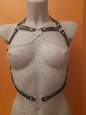 Harnais de corps Body Chain BDSM SOUMISSION DOMINATION FETISH PUNK SEX EROTIQUE - Photo 1/4