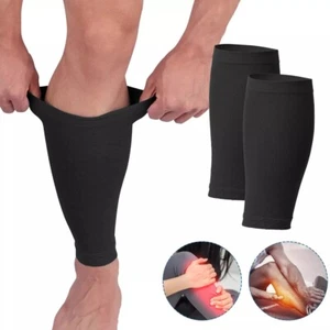 3 Pair Compression Calf Sleeve Running Leg Support Brace Sport Shin Splint Socks - Picture 1 of 16