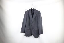 Vintage 70s Streetwear Mens 36R Wool Striped 2 Button Suit Jacket Sport Coat USA