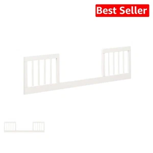 Stylish Toddler Bed Conversion Kit for Full-Size Cribs – Comfort in Warm White - Picture 1 of 3