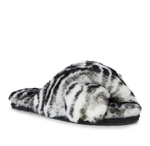 EMU Australia x Free People Mayberry Animal Black + White Zebra Size 8 NWT $69 - Picture 1 of 7