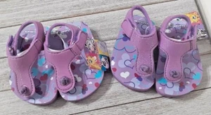 Garanimals girls sandals sparkles and hearts 2 pair toddler size 3