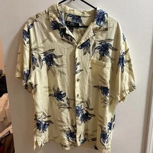 La Cabana Hawaiihemd tropisch Blumen Kurzarm Herren Large Beachwear - Bild 1 von 3