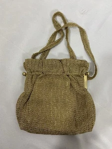 Vintage Abendtasche Gold Macy’s Italy - Bild 1 von 3