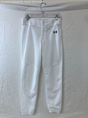 NWT Youth Boy's Girl's Under Armour White Athletic Baseball Pants Size XL - Image 1 of 4