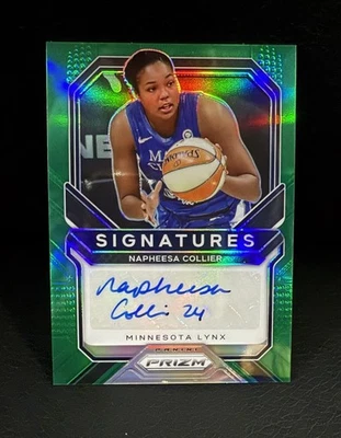 Napheesa Collier 2021 Panini Prizm Green Auto Signed Minnesota Lynx WNBA - Image 1 of 3