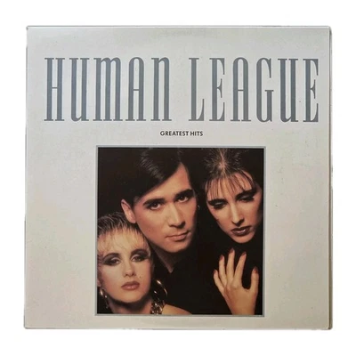 THE HUMAN LEAGUE "Greatest Hits" RARE 1988 UK G'FOLD VINYL LP w/ELECTRIC DREAMS - Image 1 of 4