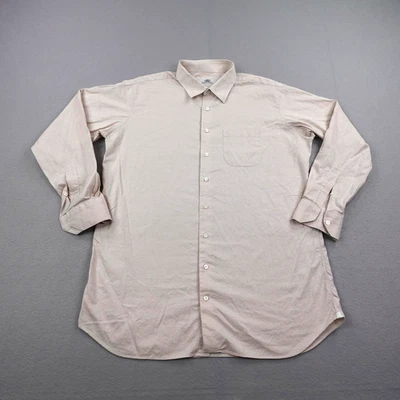 Camisa Oxxford Ropa Para Hombre XL Beige Micro Cuadros Abotonada Diseñador A Medida Foto 1 de 4