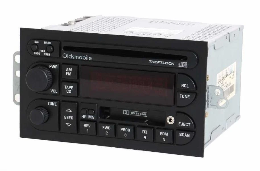 1996 Oldsmobile Cutlass Supreme AM FM Radio Cassette CD w Aux Input PN 16213343 - Image 1 of 4