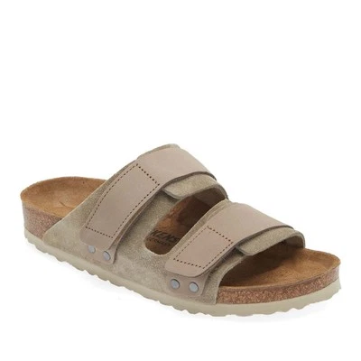 Sandalias Birkenstock Uji de cuero de gamuza nobuck en topo EU 38 / US 7 precio de venta sugerido por el fabricante $150 NUEVAS Foto 1 de 4