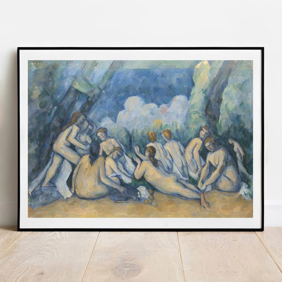 Art print Cezanne Grand Bathers giclee poster gallery wall art painting - Image 1 of 4