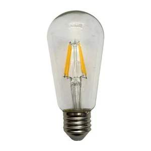 4 Pack 6W LED Edison Light Vintage Bulbs 2700K Soft White E26 600lumen 6pcs ST58 - Picture 1 of 6
