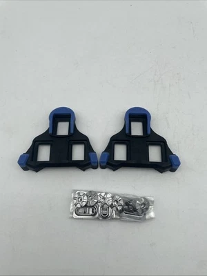 Genuine Shimano SM-SH12 SPD-SL Road Cleat Set Cleats 2° Blue w/Hardware - Image 1 of 4