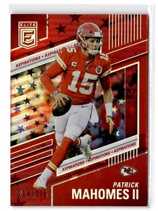 2022 Donruss Elite Patrick Mahomes II #38 Aspirations Stars #/275 Chiefs - Picture 1 of 2
