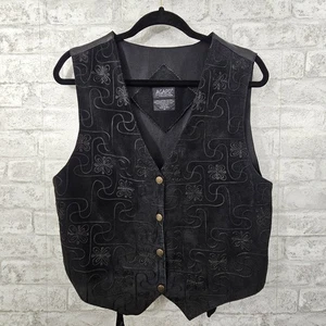 Agapo Collection Damen Weste schwarz Echtleder Größe M - Bild 1 von 4