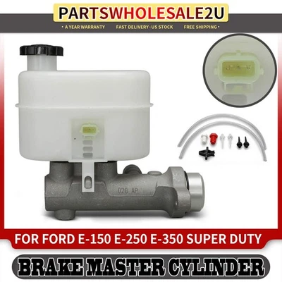 Cilindro mestre de freio para Ford E-150 E-250 E-350 Super Duty com reservatório e sensor - Imagem 1 de 4