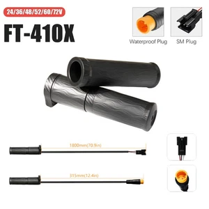 Ebike 24V 36V 48V 60V 72V FT410X Half-Twist Handle Throttle Gasgriff SM/WP Plug - Picture 1 of 16