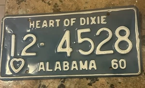 Vintage 1960 Alabama Nummernschild Chambers County - Bild 1 von 9
