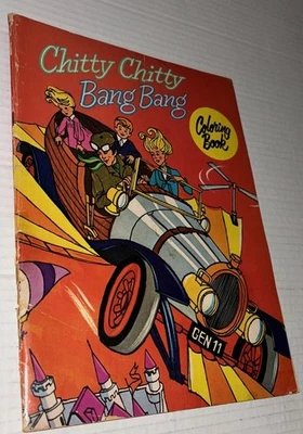 Libro para colorear Chitty Chitty Bang Bang 1968 usado de colección Franco American AD oferta Foto 1 de 4