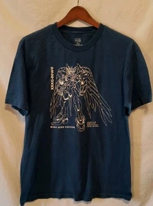 T-shirt Gundam Wing: Wing Zero taglia Large BANDAI blu grafica valzer infinito - Foto 1 di 4