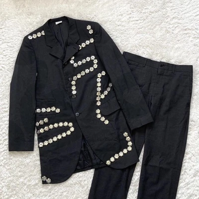 Used 2016 Comme des Garcons Snap Button Jacket Setup Suit Size XS Black - Image 1 of 4