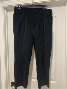 Jos. A. Bank Corduroy Pants Men's 38x25 Flat Front Black See Description - Picture 1 of 12