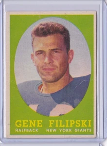 1958 Topps Football #1 Gene Filipski RC New York Giants ID9 - Bild 1 von 2