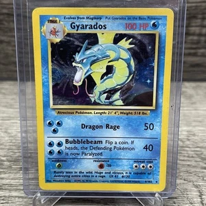 Pokémon TCG Gyarados Set Base 6/102 Holo Raro 1999 - Foto 1 di 5