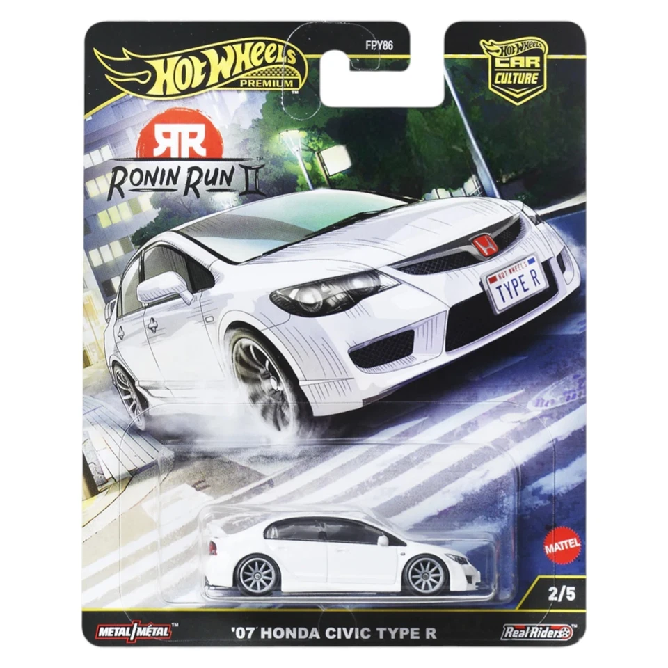 Hot Wheels 2025 - Ronin Run 2 - ´07 Honda Civic Type R - JBK53 - Bild 1 von 1