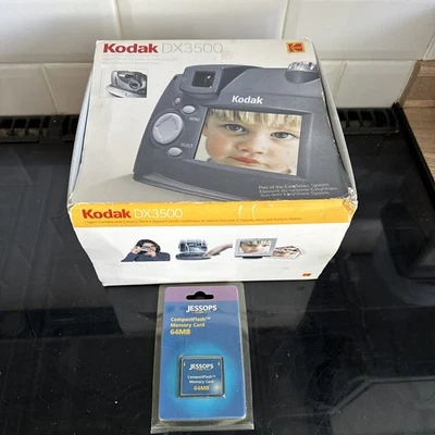 Kodak EasyShare DX3500 2.2MP Compact Digital Camera Silver Tested - Image 1 of 2