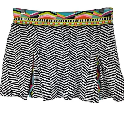 Skort Atlético Trina Turk Colorido Abstracto Tenis Golf Pickleball Ropa Activa M Foto 1 de 4