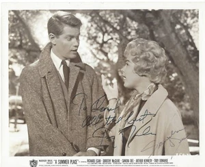 SANDRA DEE & TROY DONAHUE signé A SUMMER PLACE film classique ARTICLE RARE Coa - Photo 1/2