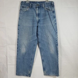 Carhartt Jeans Mens 36x30 Flannel Lined Pants Relaxed Fit 14808 (Act 35x30) P22 - Picture 1 of 8