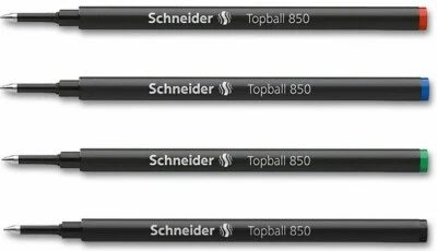 Schneider Topball 850 Rollerball Pen Refill 0.5 (European Size) - Choose Colour