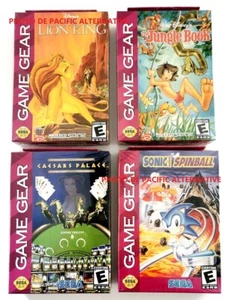 lot 4x jeux SEGA GAME GEAR the roi lion king jungle book sonic spinball NEUF new - Picture 1 of 9