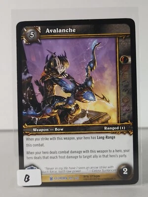 Avalanche - Icecrown - 189/220 - Wow TCG - Rare - " B " - Image 1 of 4