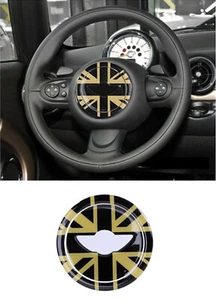 Gold Black Union Jack Gel Car Sticker for Mini Cooper R55 R56 R57 R58 R59 R60 UK - Picture 1 of 3