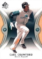 2007 SP Authentic #91 Carl Crawford Tampa Bay Devil Rays
