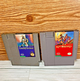 Deadly Towers & Legacy of the Wizard (Nintendo NES, 1987)  Working Authentic