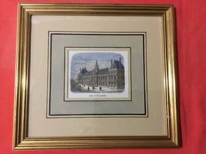 Gravure de l’hôtel de ville de Reims, longueur 24,5 cm et hauteur 22 cm - Picture 1 of 5
