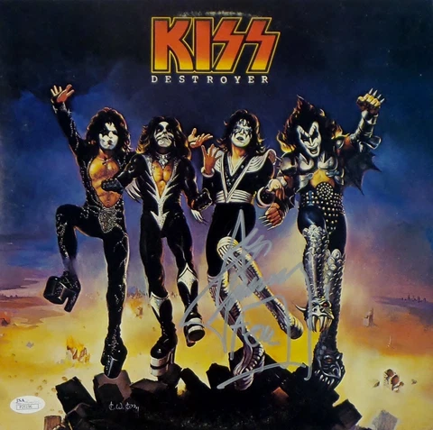 Ace Frehley KISS Signed Autographed Destroyer Vinyl Record JSA Authenticated Cover
