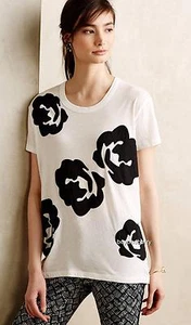 NEW Anthropologie Shadowbloom Tee by Left of Center  Size XS-S-M - Picture 1 of 6